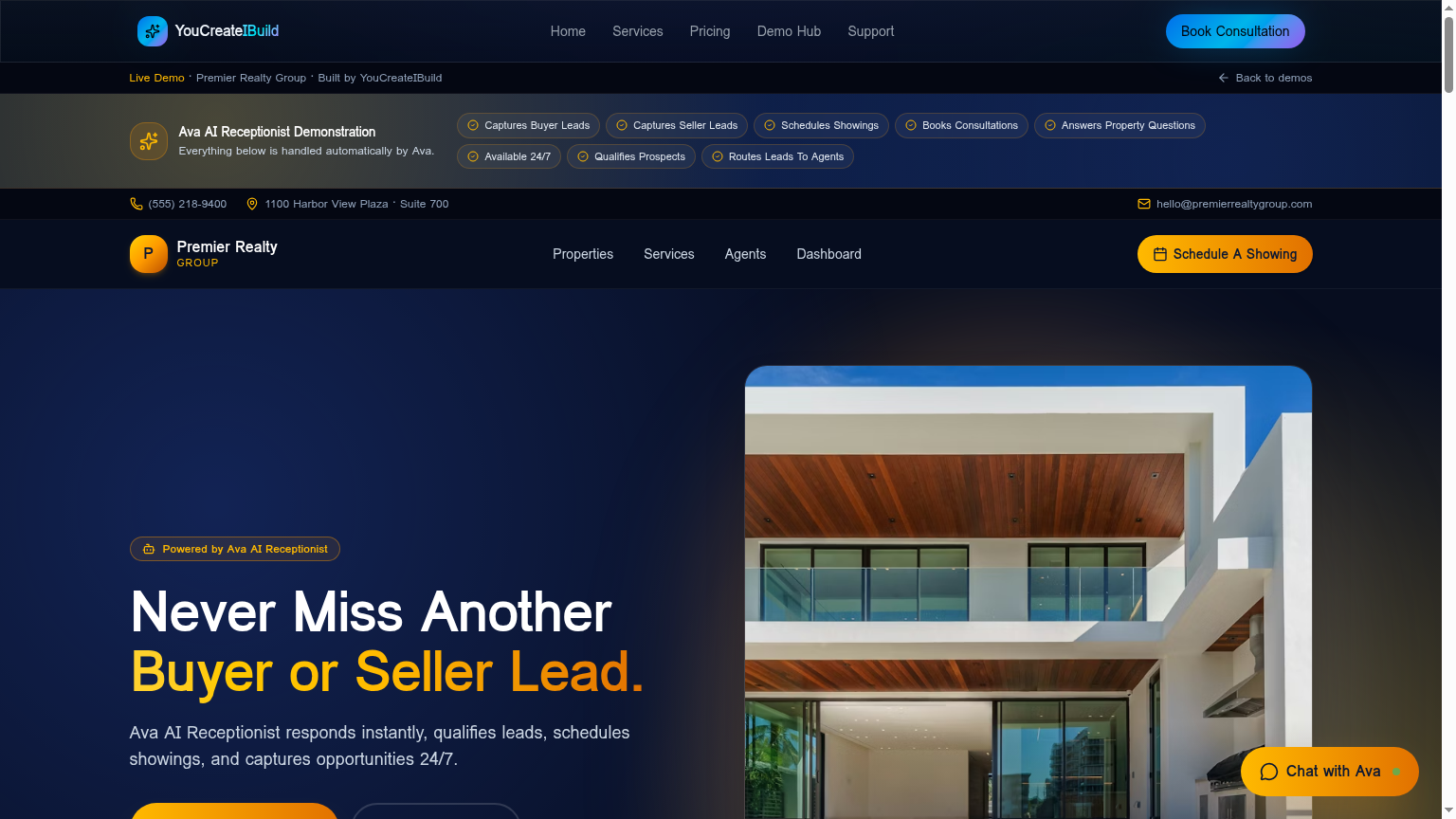 Realtor Website + AI Receptionist